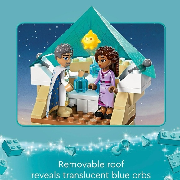 LEGO Disney Wish Castle Building Set - Blue and Tan - Picture 10 of 10